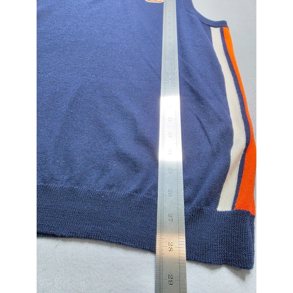 Under Armour All Season Gear Auburn Tigers Football Sweater Vest Mens Large Wool - Picture 6 of 7